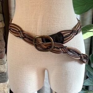 Jessica Simpson leather braided belt
